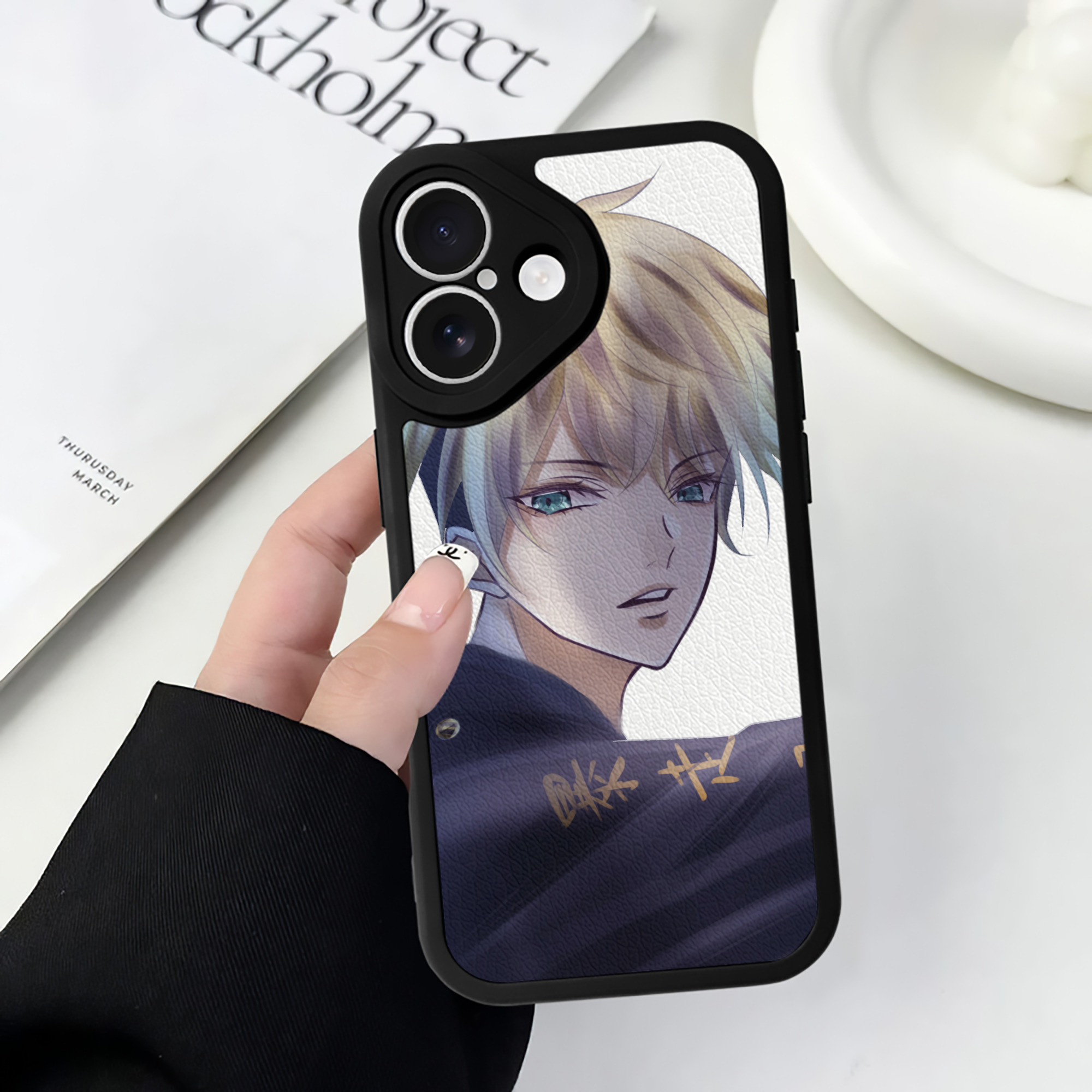 （画像用） 東京リベンジャーズ Tokyo Revengers 【iPhone 16シリーズ対応】シリコンスマホケース（レザー調） 材質：シリコン